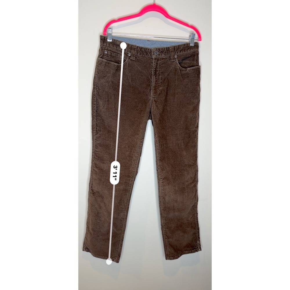 LL Bean Mens 33x30 Brown Corduroy Pants Standard Fit 502837 Cotton Stretch - Picture 4 of 7
